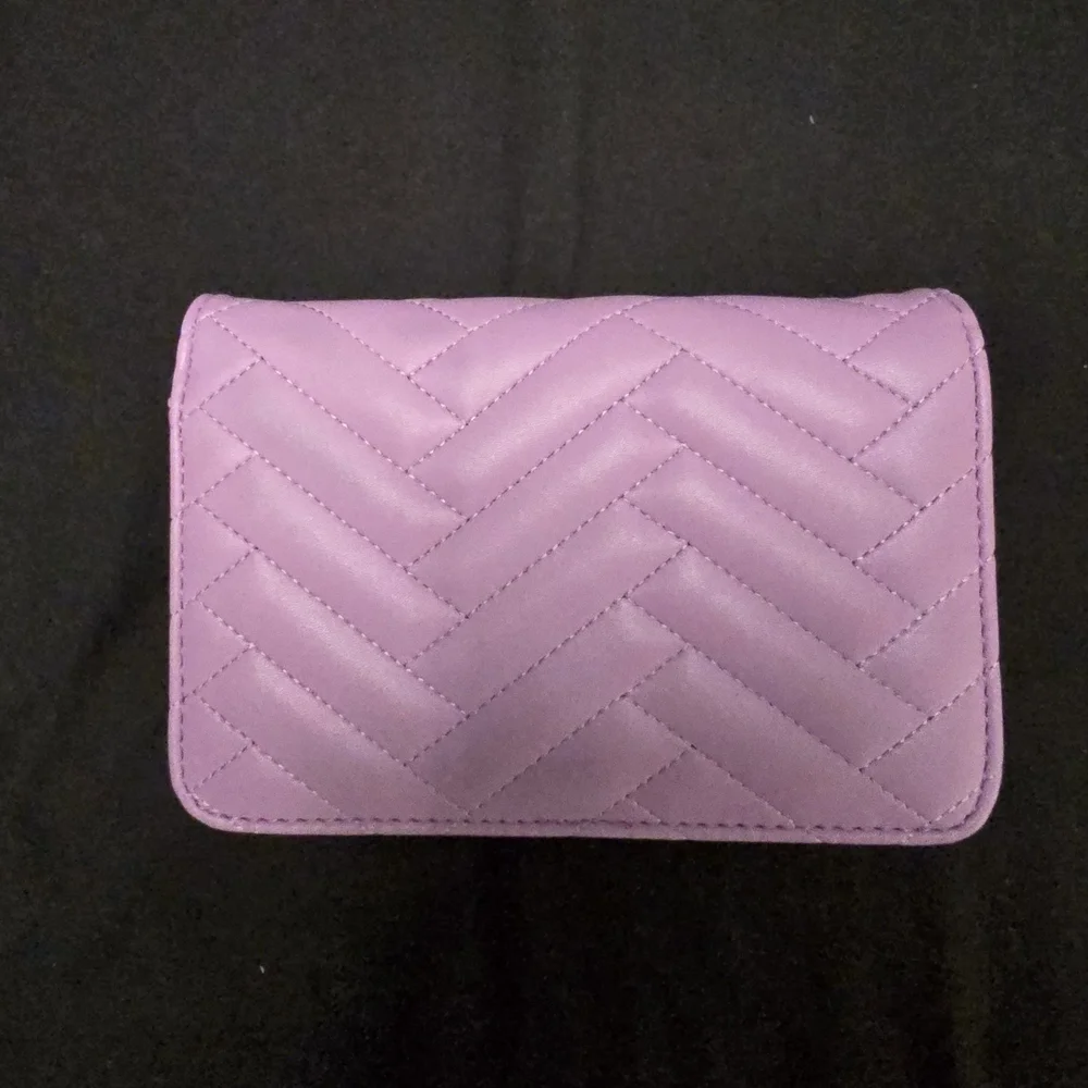 Bebe Purple Quilted Crossbody Bag - Picture 3 of 5